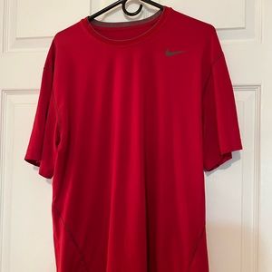 Red NikePro workout shirt
